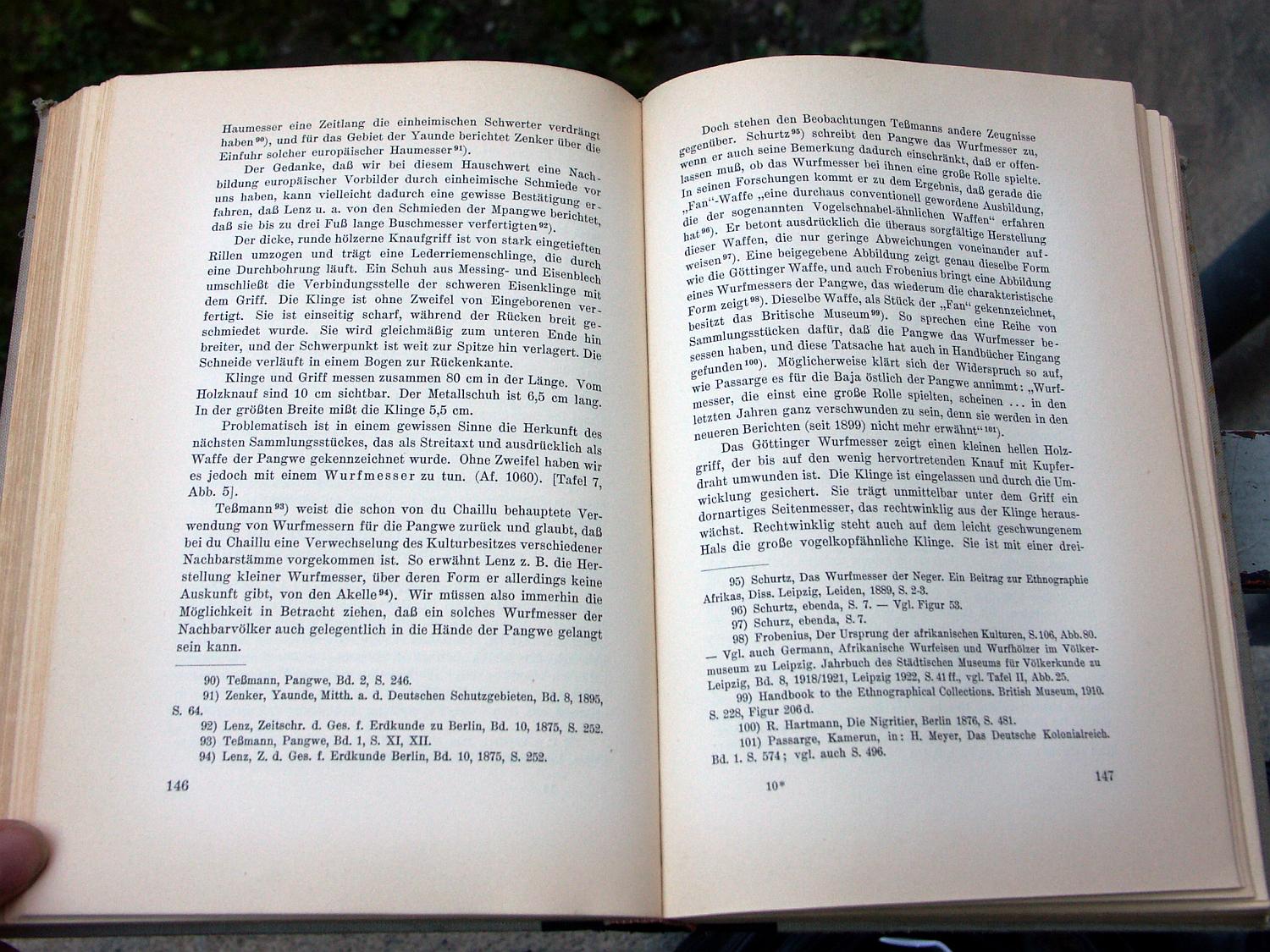 zz-plis39,s.146 streitaxt pangwe oder wurfmesser af1060